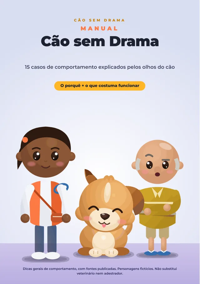Capa do Manual Cão sem Drama