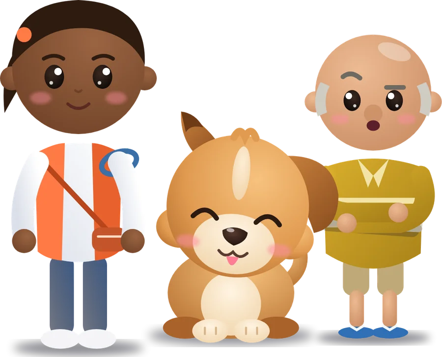 A Bia, o Paçoca e o Palpiteiro, personagens da série
